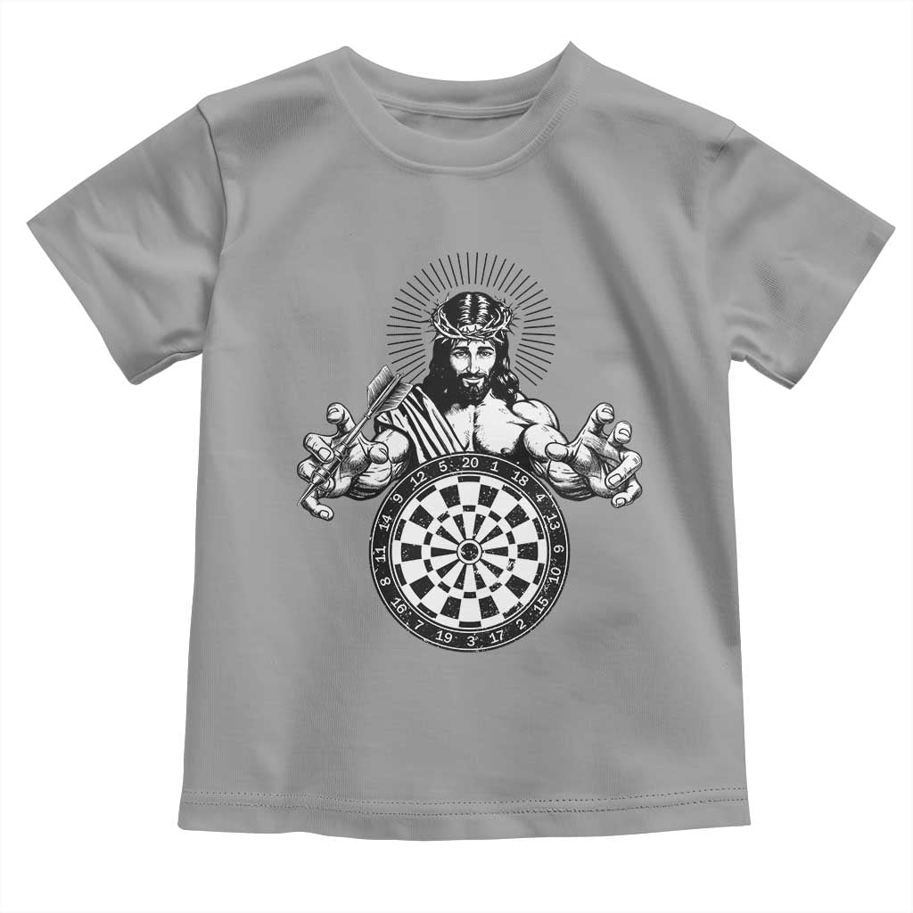 Funny Christian Dartist Gift Toddler T Shirt Jesus Bullseye Shooter - Wonder Print Shop