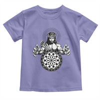 Funny Christian Dartist Gift Toddler T Shirt Jesus Bullseye Shooter - Wonder Print Shop