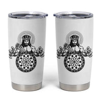 Funny Christian Dartist Gift Tumbler Cup Jesus Bullseye Shooter - Wonder Print Shop