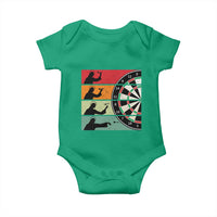 Vintage Darts Player Christian Faith Gift Baby Onesie Jesus Bullseye Shooter - Wonder Print Shop