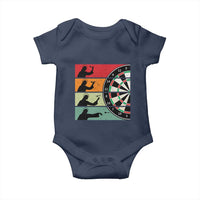 Vintage Darts Player Christian Faith Gift Baby Onesie Jesus Bullseye Shooter - Wonder Print Shop