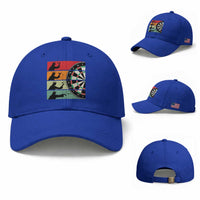 Vintage Darts Player Christian Faith Gift Baseball Cap Jesus Bullseye Shooter