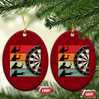 Vintage Darts Player Christian Faith Gift Ceramic Ornament Jesus Bullseye Shooter - Wonder Print Shop