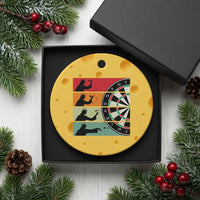Vintage Darts Player Christian Faith Gift Ceramic Ornament Jesus Bullseye Shooter - Wonder Print Shop