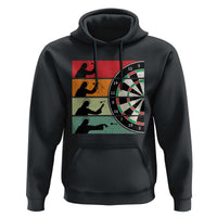 Vintage Darts Player Christian Faith Gift Hoodie Jesus Bullseye Shooter - Wonder Print Shop