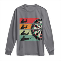 Vintage Darts Player Christian Faith Gift Long Sleeve Shirt Jesus Bullseye Shooter - Wonder Print Shop