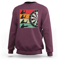 Vintage Darts Player Christian Faith Gift Sweatshirt Jesus Bullseye Shooter - Wonder Print Shop