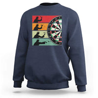Vintage Darts Player Christian Faith Gift Sweatshirt Jesus Bullseye Shooter - Wonder Print Shop