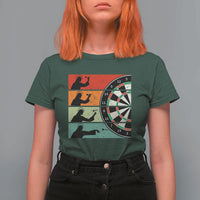 Vintage Darts Player Christian Faith Gift T Shirt For Women Jesus Bullseye Shooter - Wonder Print Shop
