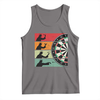 Vintage Darts Player Christian Faith Gift Tank Top Jesus Bullseye Shooter - Wonder Print Shop