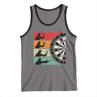 Vintage Darts Player Christian Faith Gift Tank Top Jesus Bullseye Shooter - Wonder Print Shop