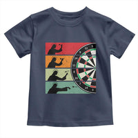 Vintage Darts Player Christian Faith Gift Toddler T Shirt Jesus Bullseye Shooter - Wonder Print Shop