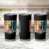Funny Jesus Dart Player Sunset Retro Vintage Tumbler Cup Christian Dartist Gift - Wonder Print Shop