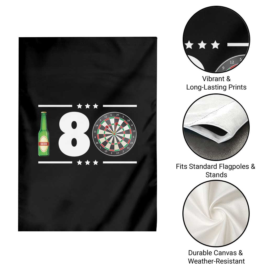 Darts Master 180 And Beer Garden Flag Funny Bullseye Shooter Gift - Wonder Print Shop
