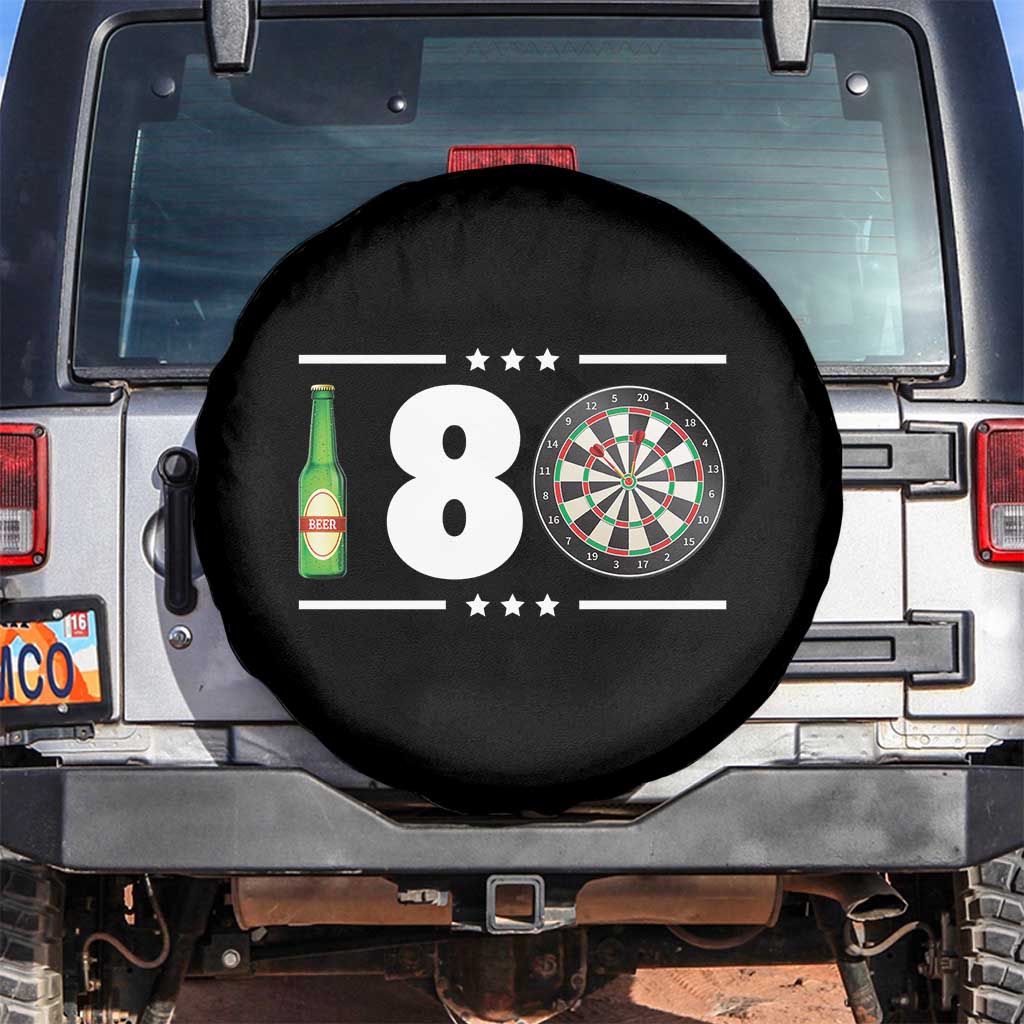 Darts Master 180 And Beer Spare Tire Cover Funny Bullseye Shooter Gift - Wonder Print Shop