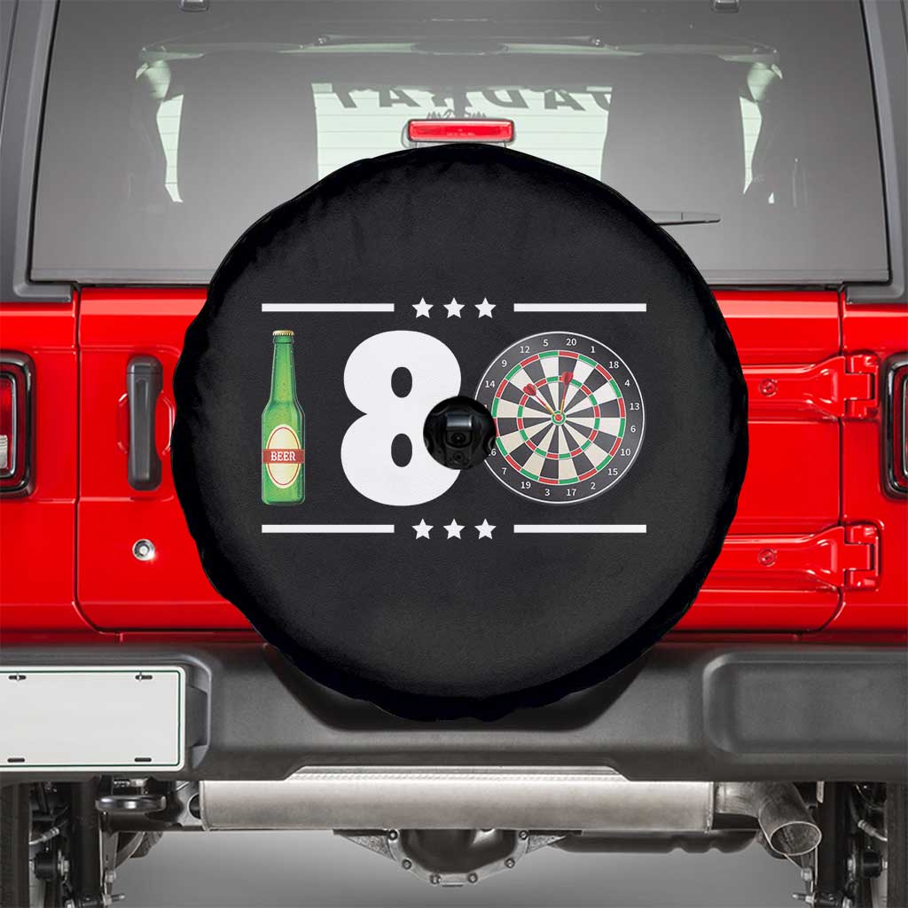 Darts Master 180 And Beer Spare Tire Cover Funny Bullseye Shooter Gift - Wonder Print Shop