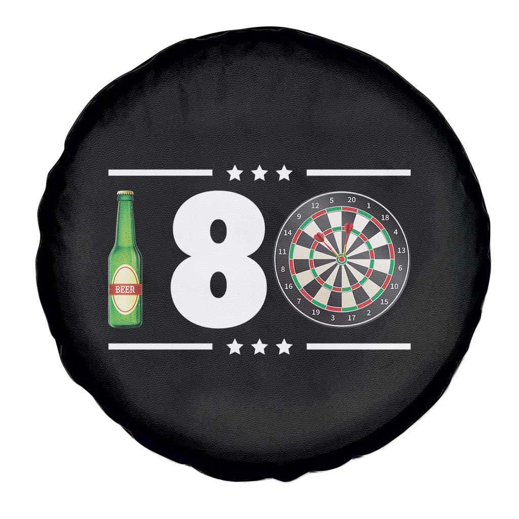 Darts Master 180 And Beer Spare Tire Cover Funny Bullseye Shooter Gift - Wonder Print Shop