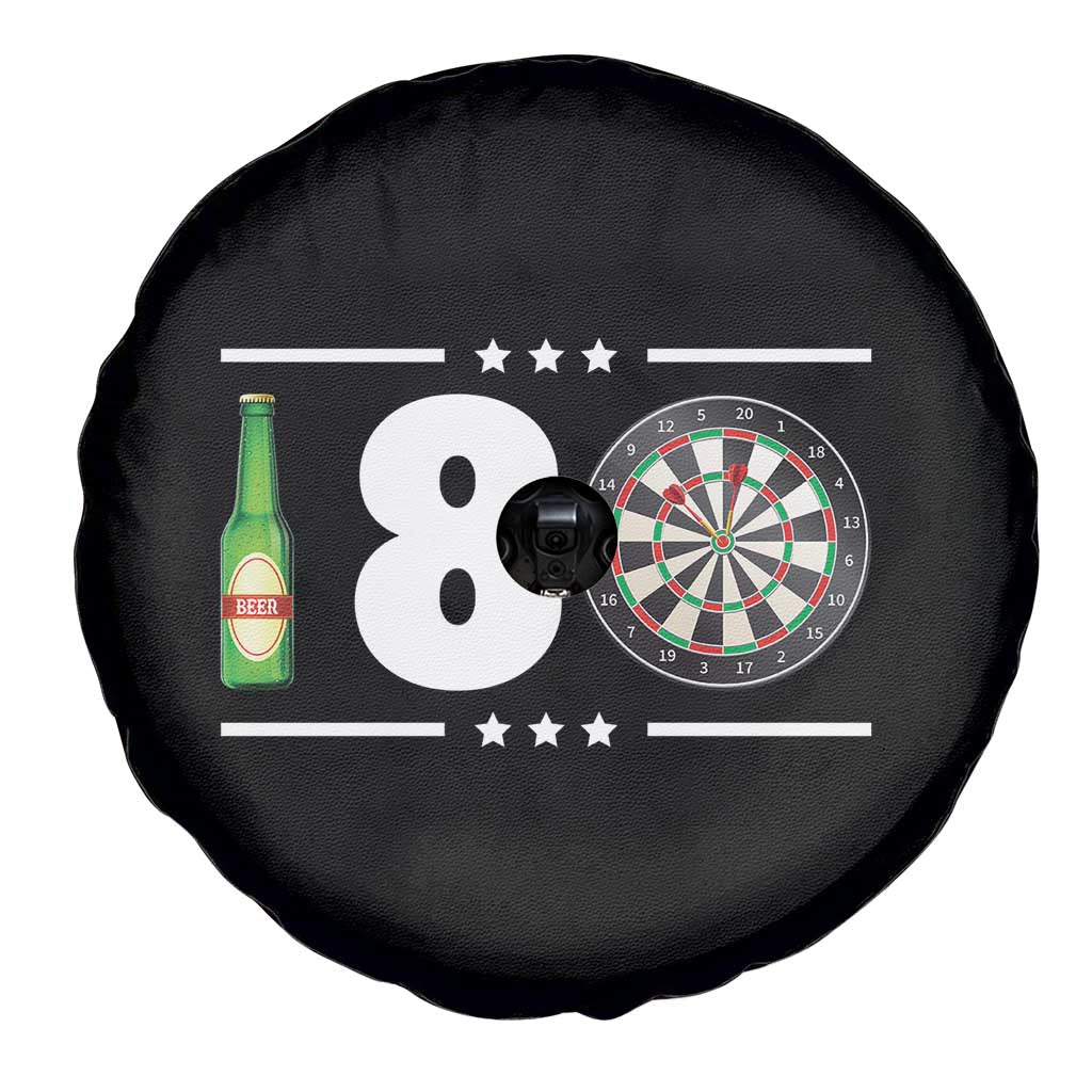 Darts Master 180 And Beer Spare Tire Cover Funny Bullseye Shooter Gift - Wonder Print Shop