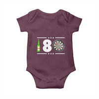 Darts Master 180 And Beer Baby Onesie Funny Bullseye Shooter Gift - Wonder Print Shop