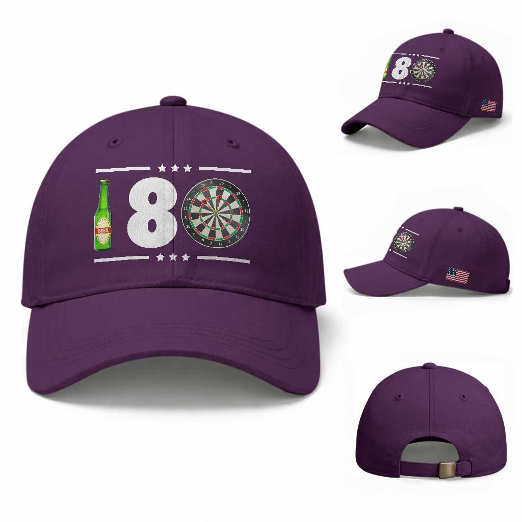 Darts Master 180 And Beer Baseball Cap Funny Bullseye Shooter Gift