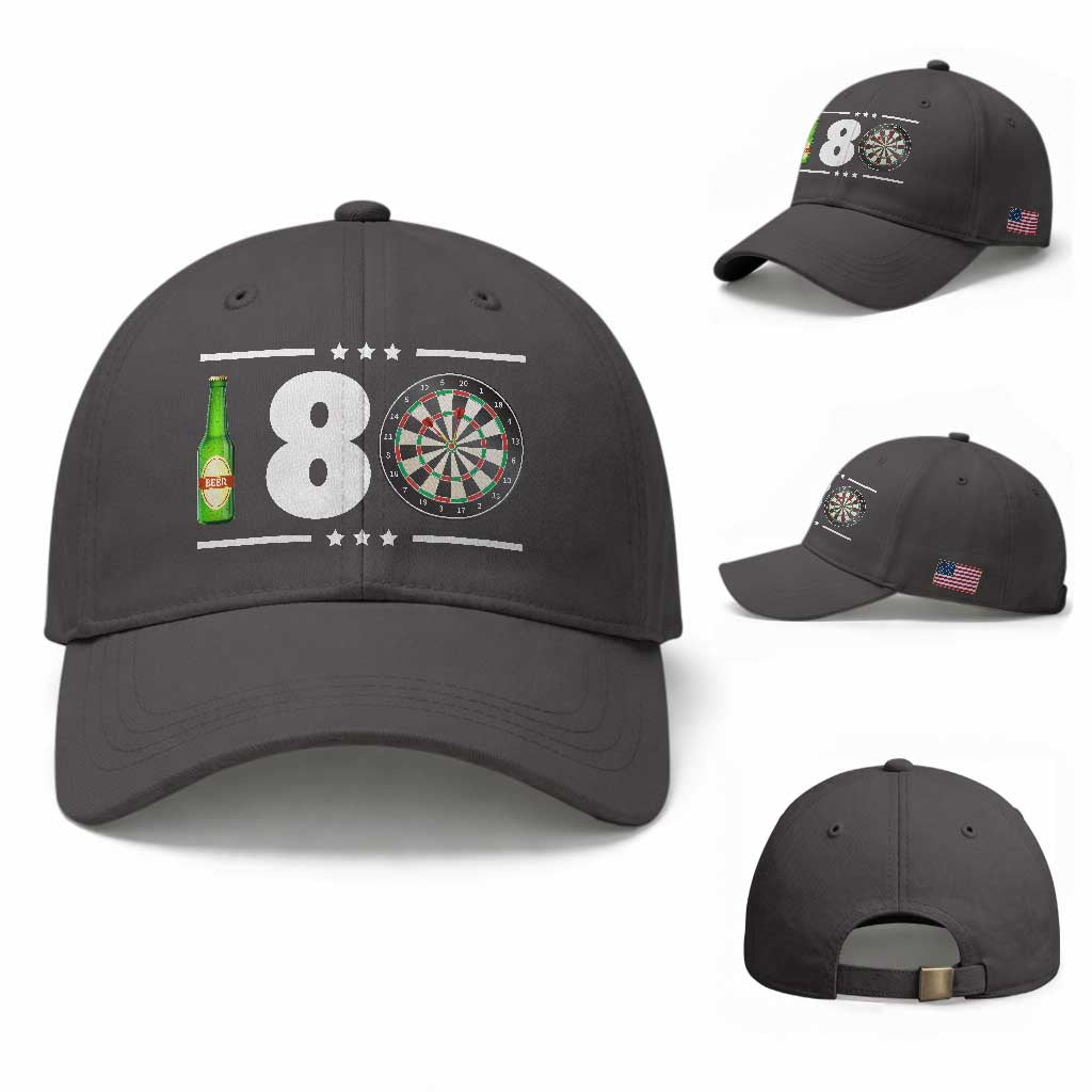 Darts Master 180 And Beer Baseball Cap Funny Bullseye Shooter Gift