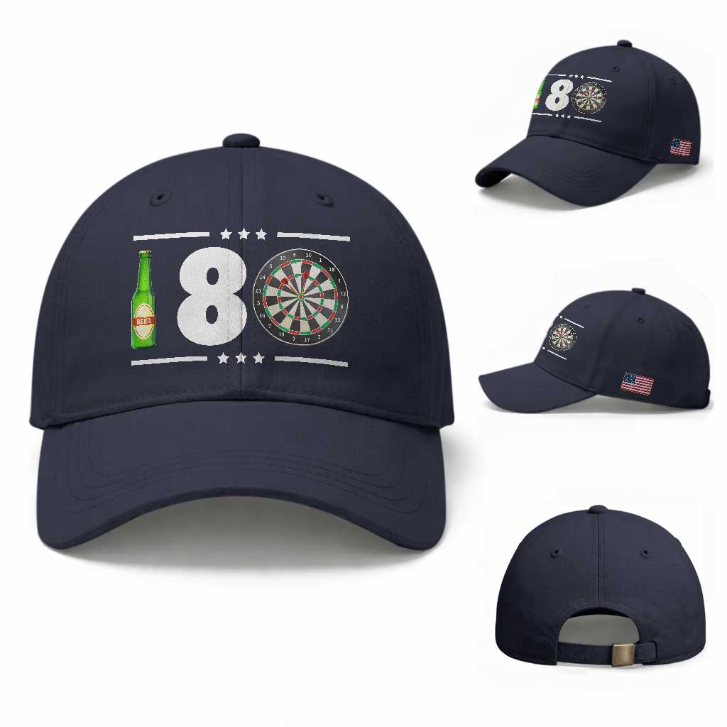 Darts Master 180 And Beer Baseball Cap Funny Bullseye Shooter Gift