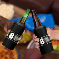 Darts Master 180 And Beer 4 in 1 Can Cooler Tumbler Funny Bullseye Shooter Gift - Wonder Print Shop