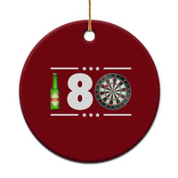 Darts Master 180 And Beer Ceramic Ornament Funny Bullseye Shooter Gift - Wonder Print Shop
