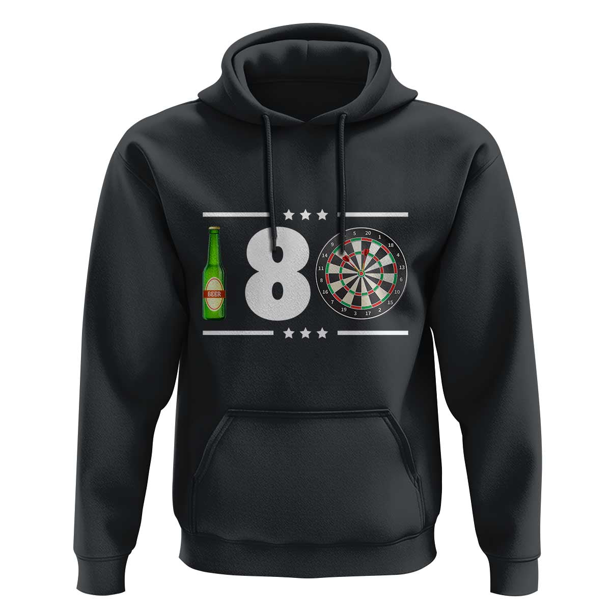 Darts Master 180 And Beer Hoodie Funny Bullseye Shooter Gift - Wonder Print Shop