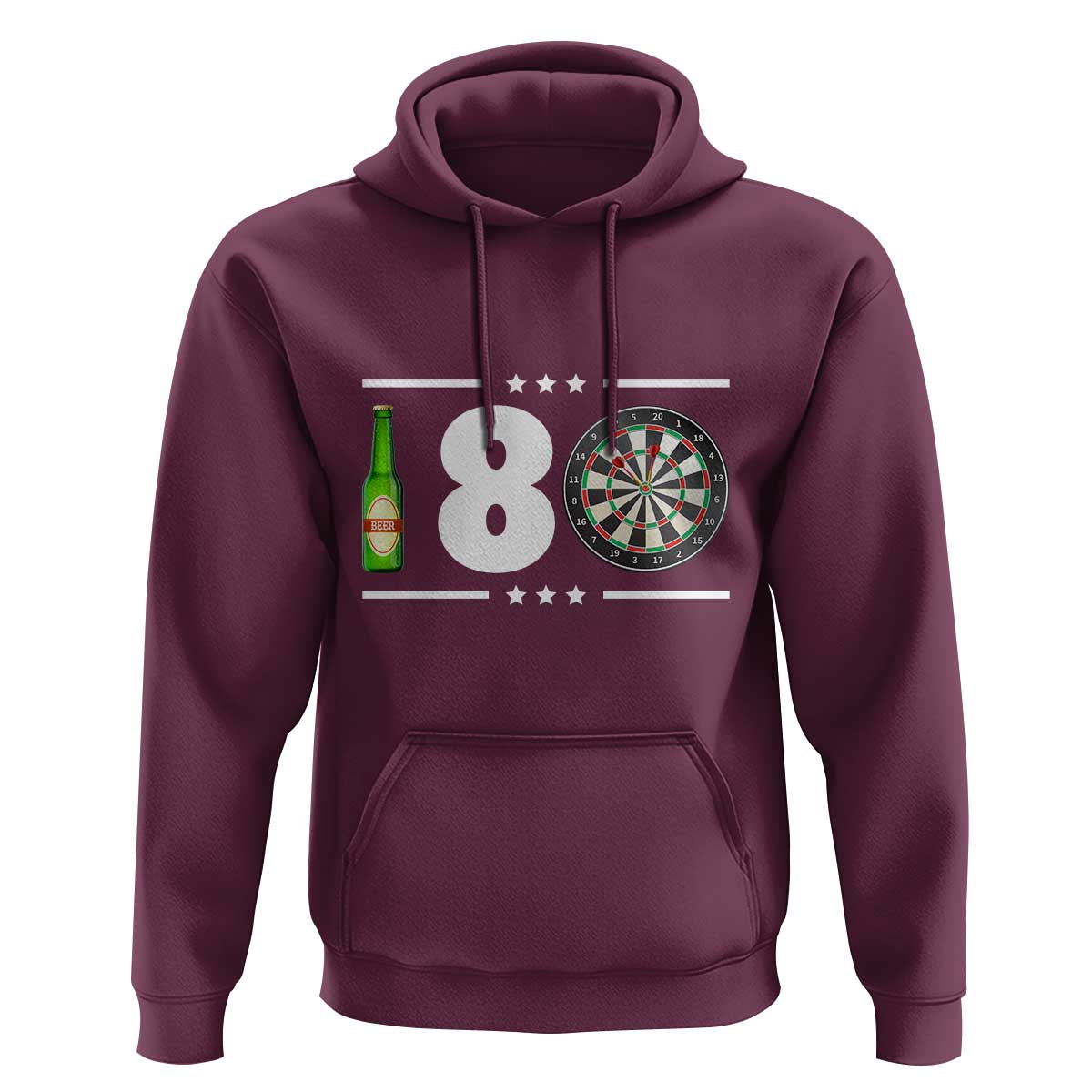Darts Master 180 And Beer Hoodie Funny Bullseye Shooter Gift - Wonder Print Shop