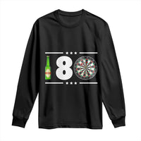 Darts Master 180 And Beer Long Sleeve Shirt Funny Bullseye Shooter Gift - Wonder Print Shop
