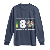 Darts Master 180 And Beer Long Sleeve Shirt Funny Bullseye Shooter Gift - Wonder Print Shop