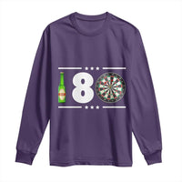 Darts Master 180 And Beer Long Sleeve Shirt Funny Bullseye Shooter Gift - Wonder Print Shop