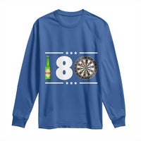 Darts Master 180 And Beer Long Sleeve Shirt Funny Bullseye Shooter Gift - Wonder Print Shop
