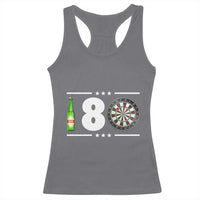 Darts Master 180 And Beer Racerback Tank Top Funny Bullseye Shooter Gift - Wonder Print Shop