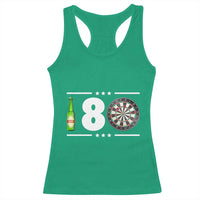 Darts Master 180 And Beer Racerback Tank Top Funny Bullseye Shooter Gift - Wonder Print Shop