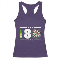 Darts Master 180 And Beer Racerback Tank Top Funny Bullseye Shooter Gift - Wonder Print Shop