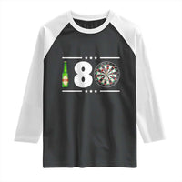 Darts Master 180 And Beer Raglan Shirt Funny Bullseye Shooter Gift - Wonder Print Shop