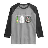 Darts Master 180 And Beer Raglan Shirt Funny Bullseye Shooter Gift - Wonder Print Shop