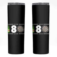 Darts Master 180 And Beer Skinny Tumbler Funny Bullseye Shooter Gift - Wonder Print Shop