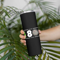 Darts Master 180 And Beer Skinny Tumbler Funny Bullseye Shooter Gift - Wonder Print Shop
