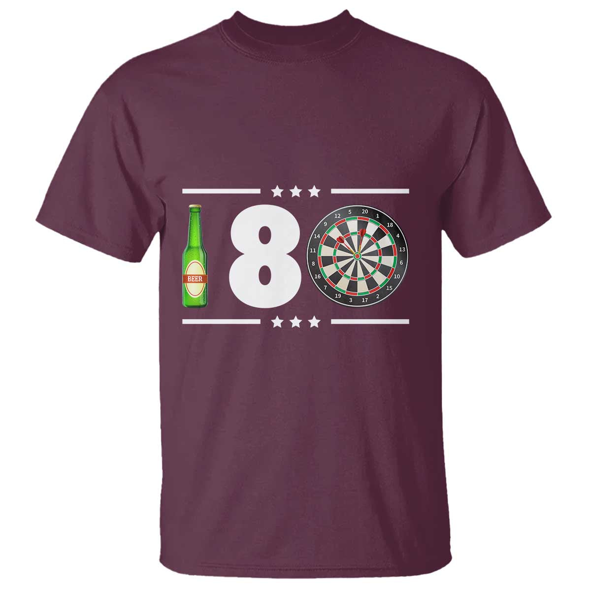 Darts Master 180 And Beer T Shirt Funny Bullseye Shooter Gift - Wonder Print Shop
