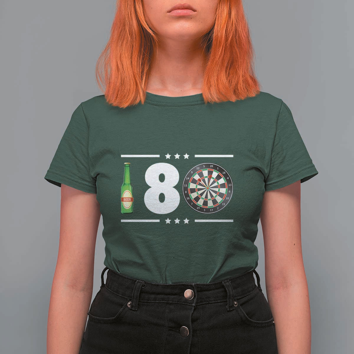 Darts Master 180 And Beer T Shirt For Women Funny Bullseye Shooter Gift - Wonder Print Shop