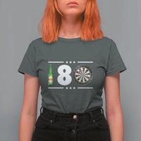 Darts Master 180 And Beer T Shirt For Women Funny Bullseye Shooter Gift - Wonder Print Shop