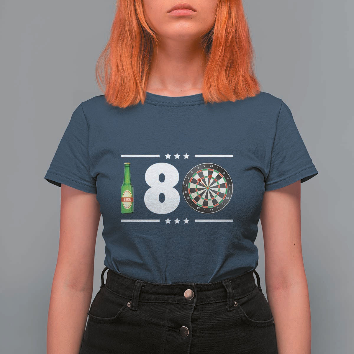 Darts Master 180 And Beer T Shirt For Women Funny Bullseye Shooter Gift - Wonder Print Shop
