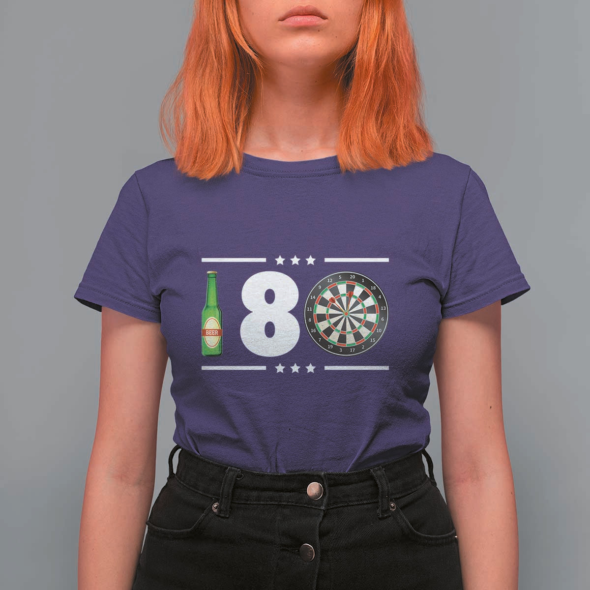 Darts Master 180 And Beer T Shirt For Women Funny Bullseye Shooter Gift - Wonder Print Shop