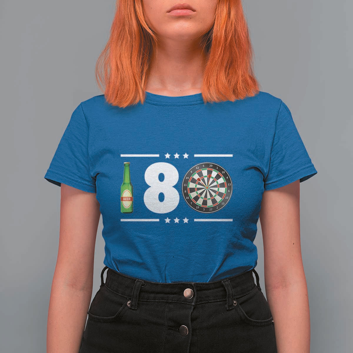 Darts Master 180 And Beer T Shirt For Women Funny Bullseye Shooter Gift - Wonder Print Shop