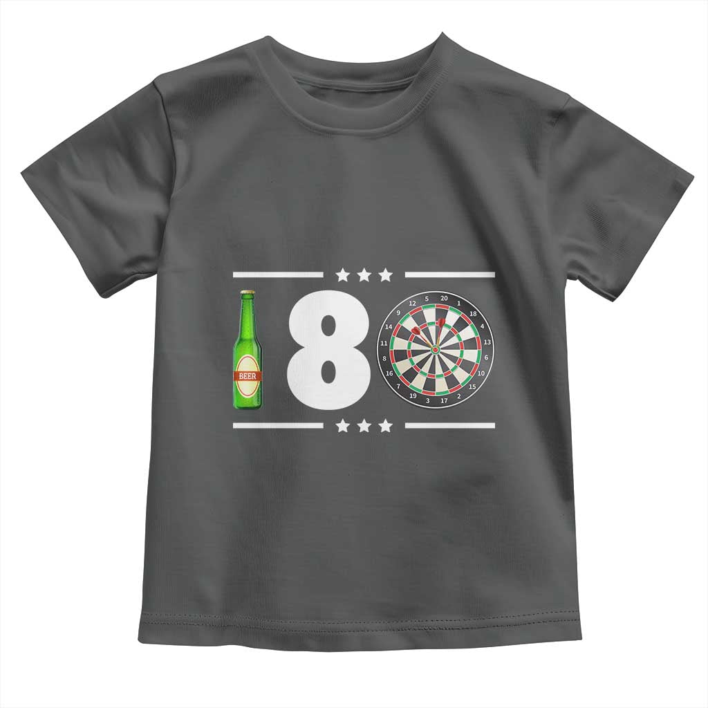 Darts Master 180 And Beer Toddler T Shirt Funny Bullseye Shooter Gift - Wonder Print Shop