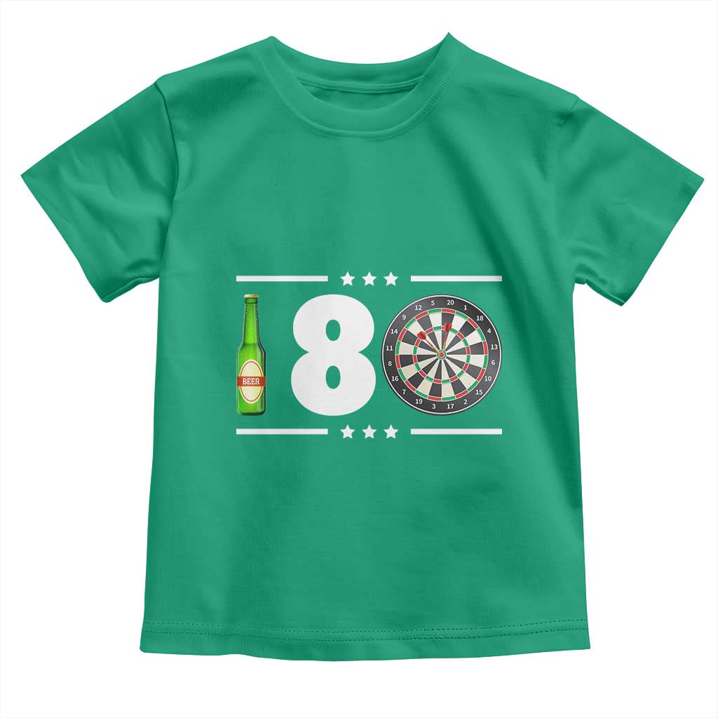 Darts Master 180 And Beer Toddler T Shirt Funny Bullseye Shooter Gift - Wonder Print Shop
