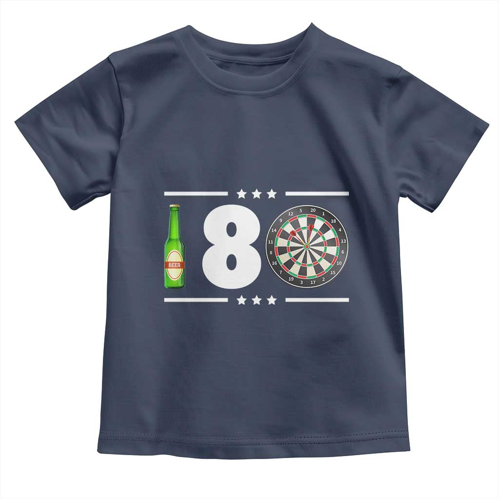 Darts Master 180 And Beer Toddler T Shirt Funny Bullseye Shooter Gift - Wonder Print Shop